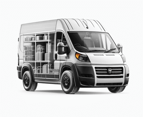RAM ProMaster EV Commercial Electric Van Ready for Work